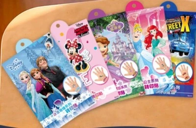 Kids/Children' temporary tattoos Disney Cartoons Stocking filler/Party bags