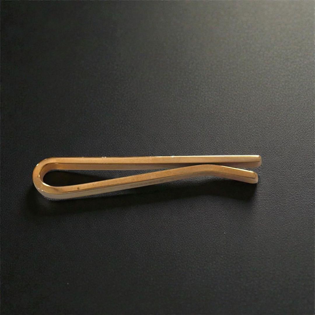 GIVENCHY Tie Clip Logo Gold Black thumbnail 2