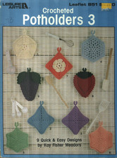 USED POTHOLDERS 3 LEISURE ARTS 9 QUICK & EASY...