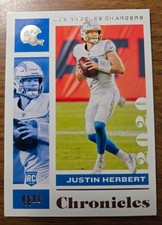 2020 Panini Chronicles - Justin Herbert Rookie Card (RC) CLEAN. rookie card picture