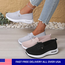 Women  s Slip On Sneakers Lightweight Breathable Walking Casual Comfort Shoes