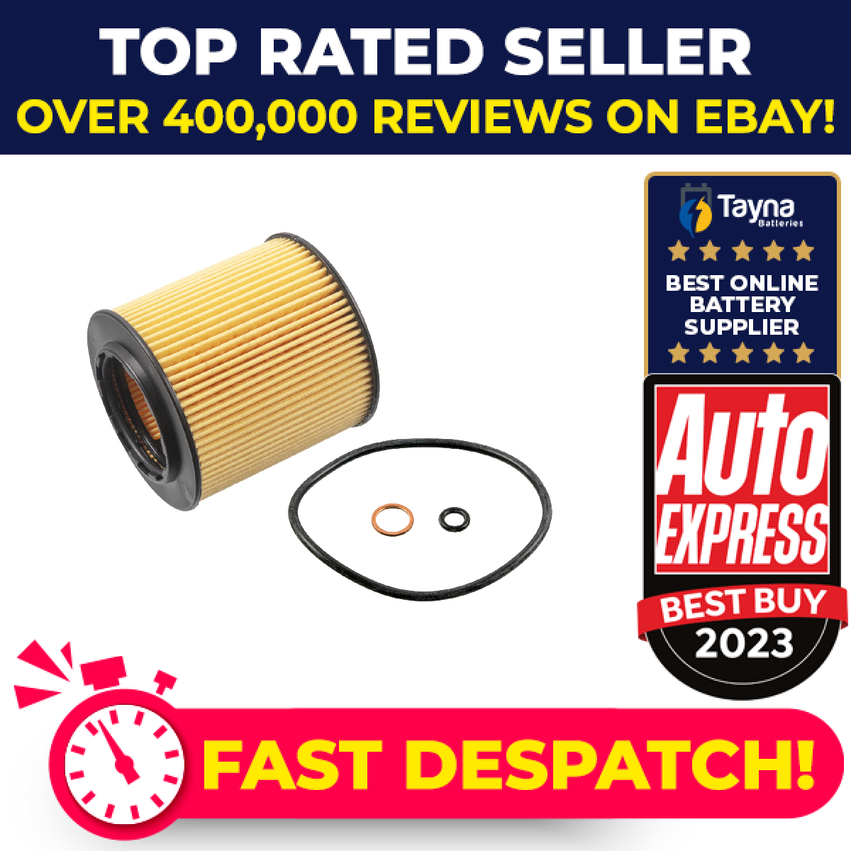 Oil Filter fits BMW M135 F20, F21 3.0 2011 on N55B30A 11427541827 11427566327