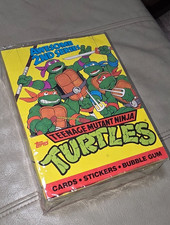NM 1990 Topps TMNT Teenage Mutant Ninja Turtles 48 SEALED Wax Packs Box W/Poster
