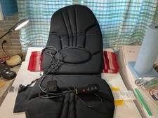 Homedics 5-Motor Back Therapist Heated Seat Massager Chair Cushion Remote Tested