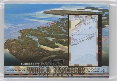 2018 Goodwin Champions World Traveler Map Relics Florida Keys United States ad6