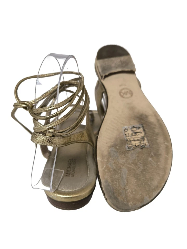 MICHAEL KORS Tong Dames Sandales T EU 38,5 doré style décontracté - Photo 2/4