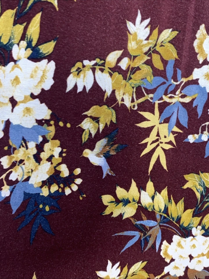 Jessica Simpson Maternity Women's XL Floral Long Sleeve Sexy Maxi Romantic Dress - Image 3 of 4