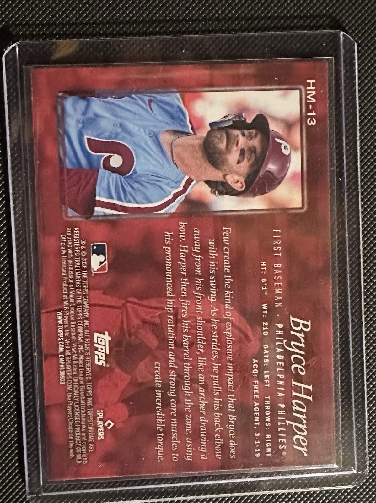 2026 Topps Chrome Bryce Harper Hobby Masters SP! Phillies view 2