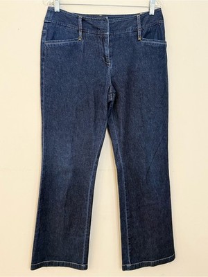 Ann Taylor Loft Stretch straight leg ankle retro jeans SZ 10
