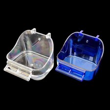 Pet Bird Bath Box Parrot Tray Bird Cage Accessory for Parakeet Canary