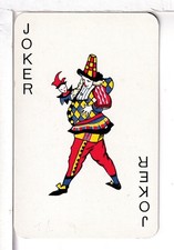 Single Playing Card Joker,  Jester , Piatnik, Austria, 1980 s