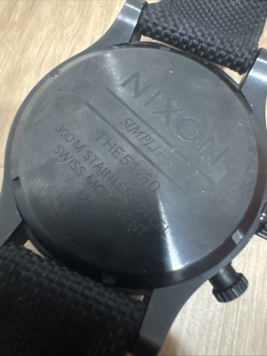 Nixon The 51-30 Tide Diver 300M Swiss Movement Watch – Black Dial
