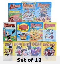 Beano Annual Comics [SET OF 12]  *Condition varies per annual   see photos*