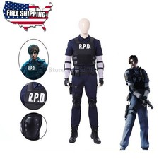 Biohazard Resident Evil 2 Leon Scott Kennedy Cosplay Deluxe Set RPD SWAT Costume