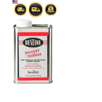 #ad Solvent and Thinner for Rubber Cement – Cleans Ink Adhesive and Parts 16 Ou... $40.79