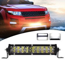 8Inch LED Work Light Double Row Bright Driving Lamp for Pickup SUV ATV