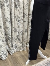 High end Vince Camuto Large Ponte, Ankle Length Studded Pants, dress up/down