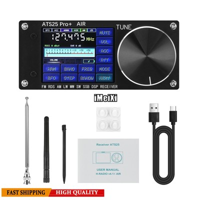 HAMGEEK ATS25 Pro+ FM SW SSB MW LW AIR SDR Receiver Aviation Band Receiver WiFi