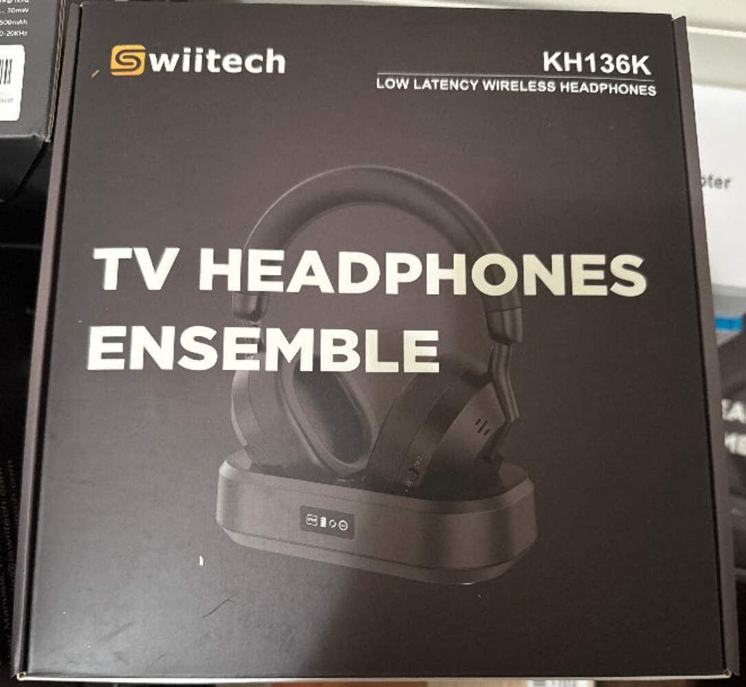 Swiitech TV Headphones KH136k Ensemble-TV Wireless Headphones with LED Display,