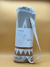 TODDLEKIND BABY WATERPROOF MAT 47" x 47" in Brown/White