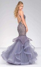 Homecoming Pageant Dress Jovani 45997 Purple Gown Sz 8 Sequins NWT $999 GORGEOUS