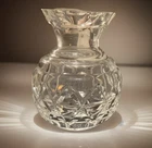 VINTAGE WATERFORD CRYSTAL SMALL BUD VASE POSY VASE, 3.75” Signed