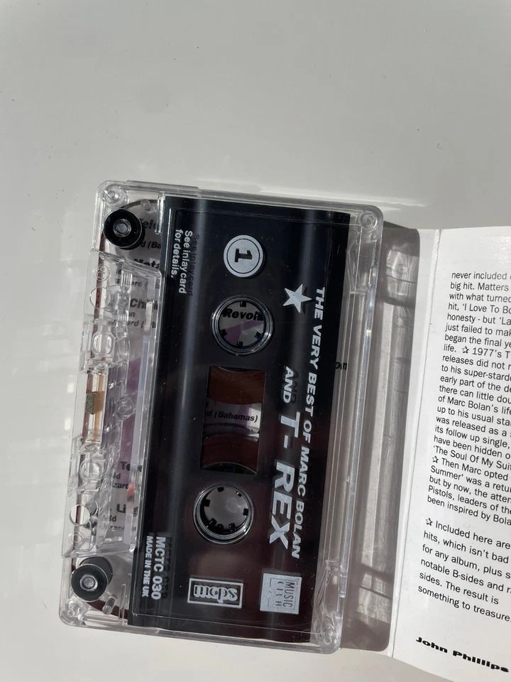 THE VERY BEST OF MARC BOLAN & T.REX - 20 Track Cassette 1994 - I Love To Boogie Foto 3 de 4