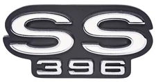 JEGS 90410 SS 396 Tailgate Emblem 1968-1970 Chevy El Camino SS 396 Die-Cast Zinc