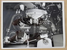 1983 TVR 350i Engine Original Vintage Black & White 1980's Photo 8.5" x 6.5"