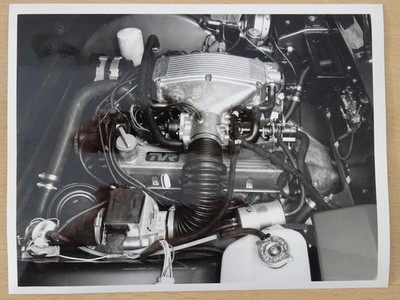 1983 TVR 350i Motor Original Vintage Black & White 1980's Photo 8.5'' x 6.5''