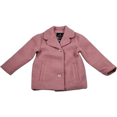 London Fog Girls Dress Coat Size 6 / 6x PINK Toddler Dress Peacoat