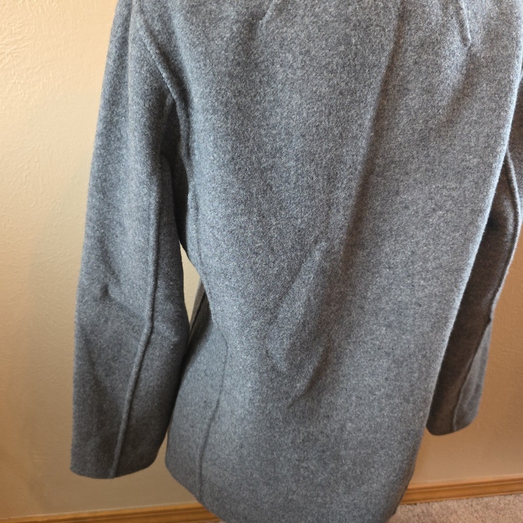 Pendleton Wool Jacket Coat Reversible Gray Light … - image 6