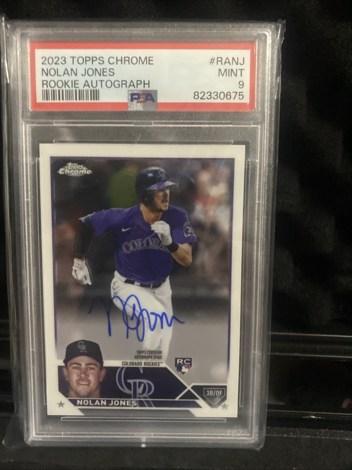 2023 TOPPS CHROME NOLAN JONES ROOKIE AUTO #RANJ PSA 10