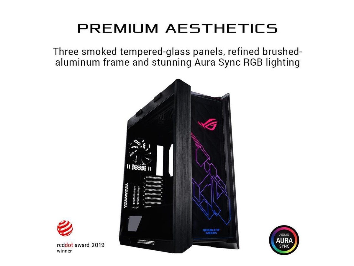 ASUS ROG Strix Helios GX601 RGB Computer Case - Black for sale