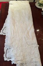 Vintage White Cotton Broderie Anglaise Embroi...