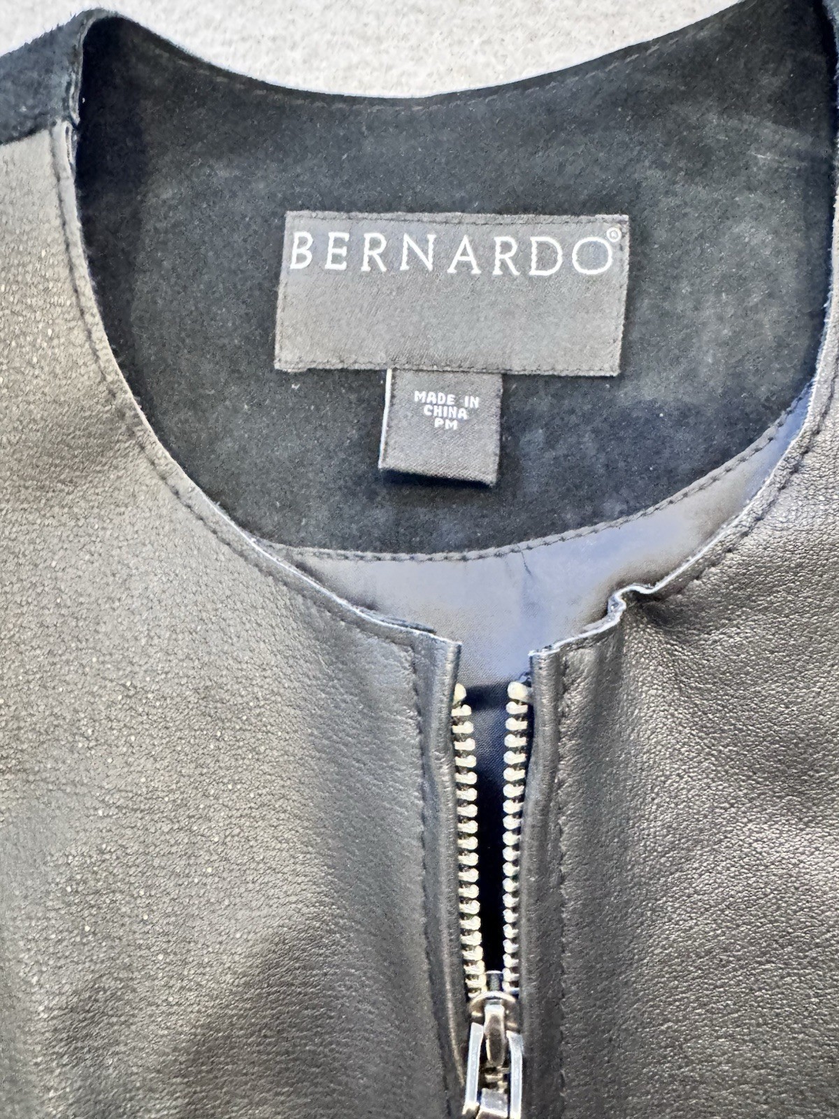 VTG Bernardo Patchwork Leather + Suede Jacket, Kn… - image 2