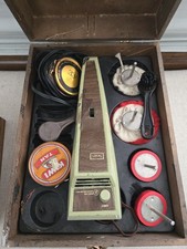 Vintage Sears Shoe Shine Box Kit w/ Electric Buffer  Brushes  Polish