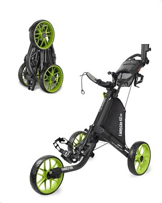 EZ V8 Golf Push Cart - Lightweight 3 Wheel Foldable Cart with One-Click 2-Step F