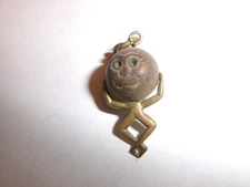 RARE ANTIQUE WW 1 "TOUCH WUD" SOLDIER GOOD LUCK CHARM.US/Britain. L@@K!!