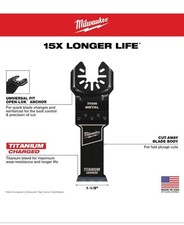 Milwaukee 1-1/8 in. Titanium Oscillating Multi Tool Blade 10 Pack 49-25-1259