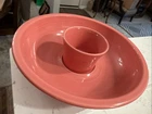 Fiesta Persimmon Chip And Dip Bowl Set Fiestaware