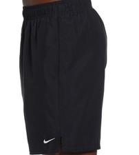 NEW MENS NIKE SWIM BLACK VOLLEY SHORTS 7" LIGHTWEIGHT SIZE XXL