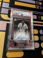 2025 Bowman Mega Box Kaelen Culpepper Red Mojo Refractor Auto /5 PSA 9 #BMA-KC