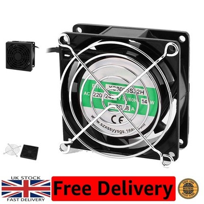 Leiser 80mm PC Lüfter mit 7 Flügeln & Staubschutz - Ideal für Desktops