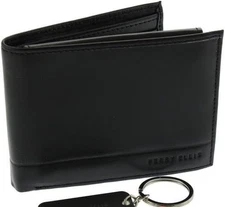 Perry Ellis Portfolio Super Soft Leather Passcase | Black