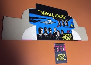 1982 MONTY(Holland) STAR TREK  UNASSEMBLED WAX BOX & UNOPENED WAX PACK