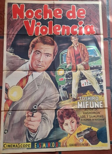 Afiche de cine original- NOCHE DE VIOLENCIA- VENTURI
