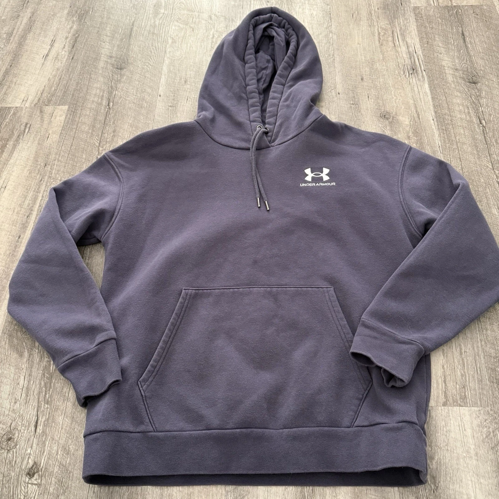 Under Armour Hoodie Womens Small Purple Essential Fleece Sweatshirt 1373033