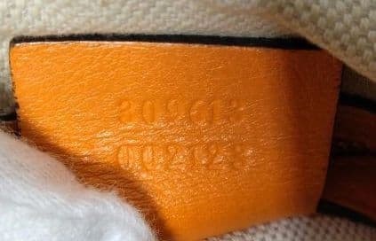 GUCCI Micro Guccissima Tote Bag Leather Orange B condition thumbnail 5