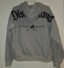 Disneyland Original Sweater Full Zip up Hoodie Women Size S Gray